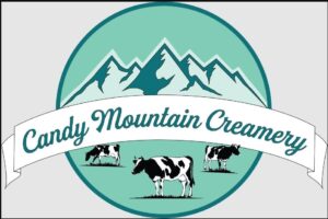 Candy Mountain Creamery official logo for local ALS fundraiser partnership in Dillsburg Pennsylvania.