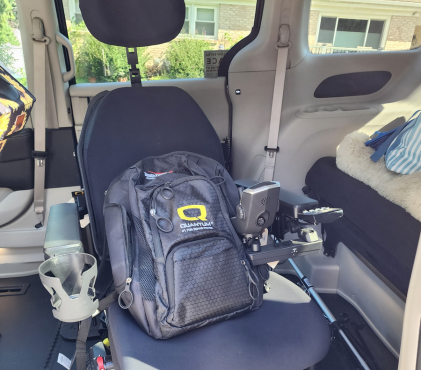 Power wheelchair delivered to ALS patient Ed Belair in Manassas VA