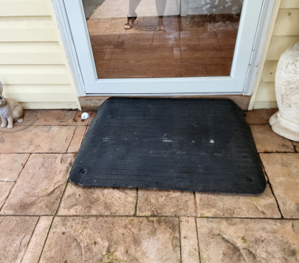 ALS threshold ramp at the Belair home in Manassas VA provided by Let Hope Grow