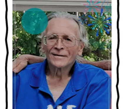 Ed Belair wearing a blue ALS shirt in Manassas VA